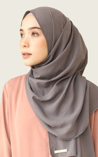 Pashmina Embroidery Signature Shawl Dark Grey Dark Grey-381961