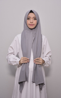 Pashmina Vervessa's Pashmina Square Hijab Silver