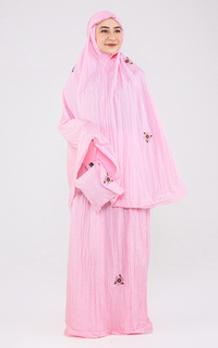 Mukena Mukena Travelling Flower Pink