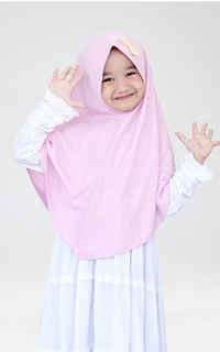 Hijab Polos Hijab Shezan Pink S ( 1,5-3 tahun ) 