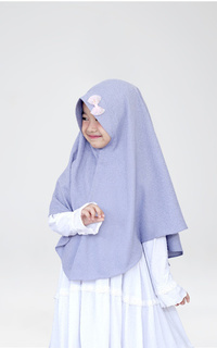 Hijab Polos Hijab Shezan Grey XL (10-15 tahun)