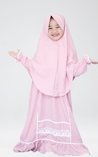 Pakaian Anak Gamis Nabila Peach S (1-2 Tahun)