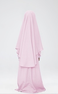 Pakaian Anak Gamis Nabila Peach XL (7-8 Tahun)