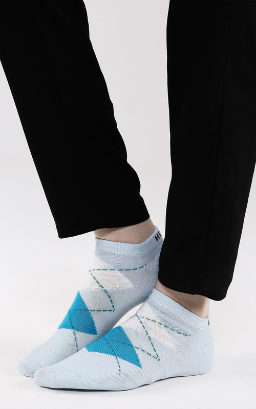 Kaos Kaki - Argyle Ankle Socks - Blue