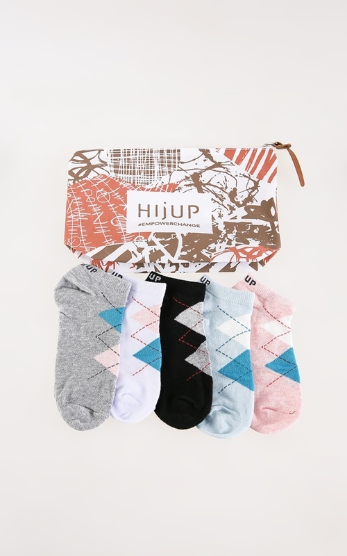 Kaos Kaki - Argyle Ankle Socks All Color Set - Multicolor