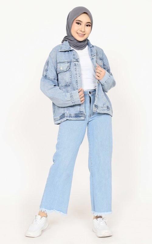 Jacket - Jacket Oversized Ria - Light Blue