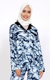 Kemeja Blouse Marble