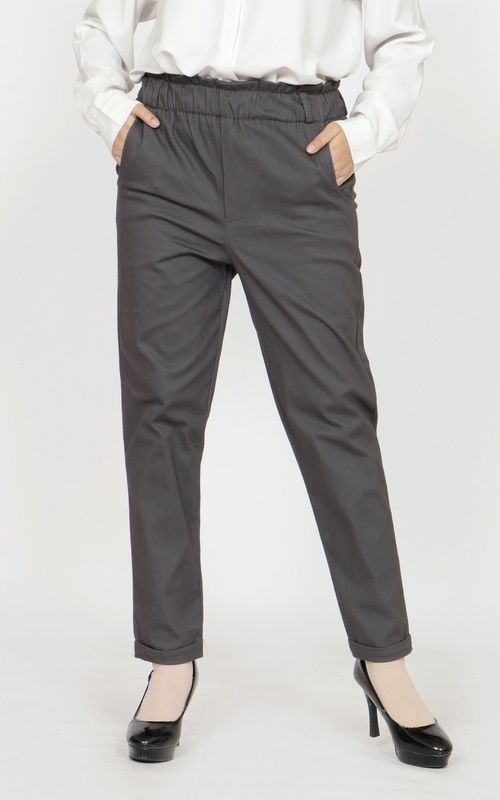 Celana - Longpant Twill Aulia - Dark Grey