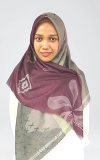 Printed Scarf Asma Scarf Purple