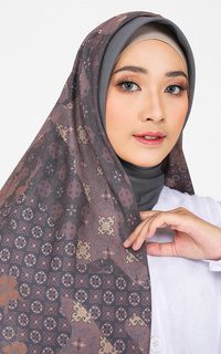 Printed Scarf Elia Series Ash Brown Ash Brown-396494