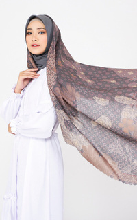 Printed Scarf Elia Series Ash Brown Ash Brown-396499