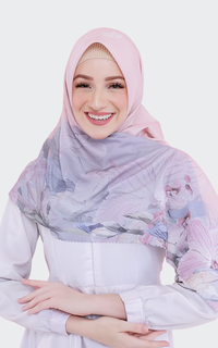 Hijab Motif Mikefa Scarf Yara Peach