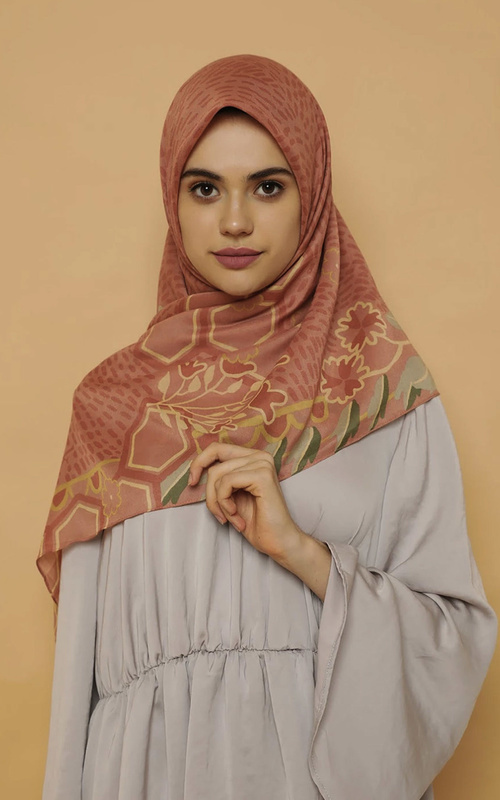 Printed Scarf - Kami Biena Anniversary Scarf - Camelia