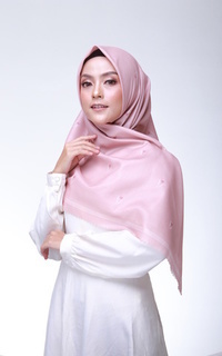 Hijab Motif Dusty Pink Tulip