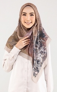 Hijab Motif Sierra Scarf - Rustic Brown