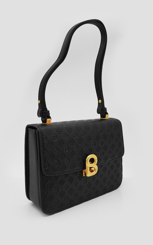 Jual Bag Buttonscarves accessories The Audrey Monogram Bag Small - Black