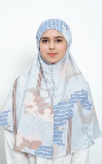 Instant Hijab Bergo Saski Blue
