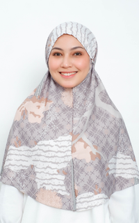Hijab Instan Bergo Saski Grey