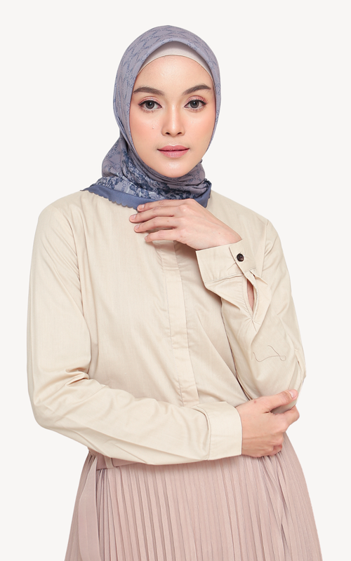 Hijab Motif - Freya Series - Midnight Blue - Midnight Blue