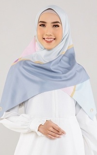 Hijab Motif Scarves Rakhma Seri Color Block