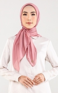 Hijab Polos Pink Rose Scarf
