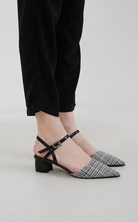 shoes Mala Ocra Plaid Heels Multicolor multi-407317