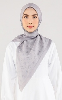 Hijab Motif Malicca Monogram Series Light Stone