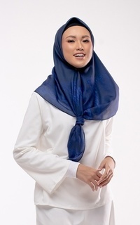 Printed Scarf Julia Tile Blue