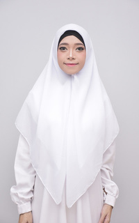 Bella Instan Square Hijab Syari White