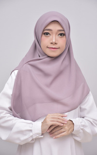 Bella Square Hijab Scarf Syari Segi Empat Mauve