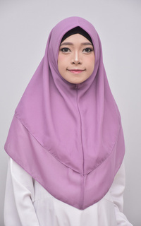 Hijab Instan Vervessa's Khimar Layer Instan Hijab Syari Lavender