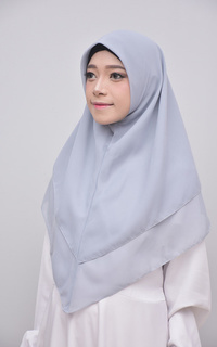 Hijab Instan Khimar Layer Instan Hijab Syari Silver