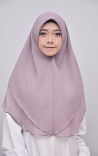 Hijab Instan Syafa Instan Hijab Syari Double Layer Khimar Mauve