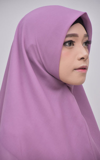 Instant Hijab Vervessa's Syafa Instan Hijab Syari Double Layer Khimar Lavender Lavender-411250