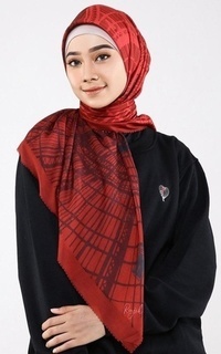 Printed Scarf Le Hijab Amour Je Taime