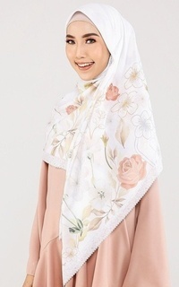 Hijab Motif Le Hijab Versailles - Ivory Peach