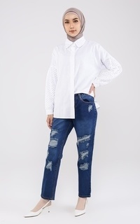 Celana Longpant Denim Destroy Anna