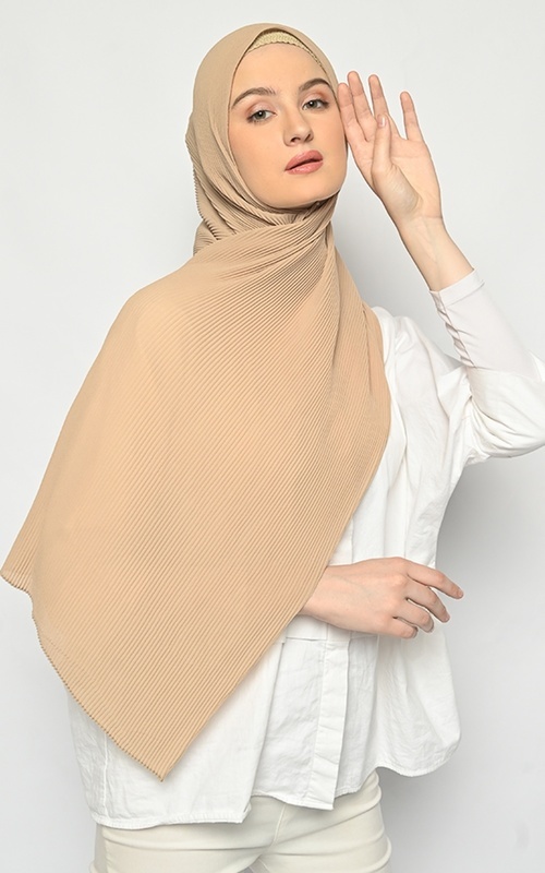 Pashmina - Pasmina Plisket Cerutti Cream - Cream