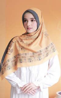 Hijab Motif The Ethnic Series - Turmeric Ethnic