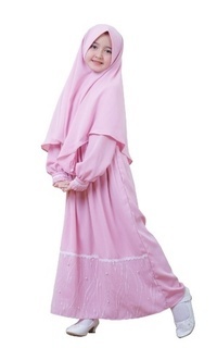 Pakaian Anak Gamis Camilla Pink S