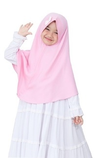 Pakaian Anak Hijab Aisyah Pink XL