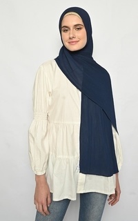 Pashmina Pasmina Plisket Cerutti Navy