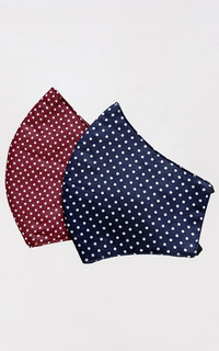 Masker Set of 2 HeadLoop Cloth Mask Mini Polka