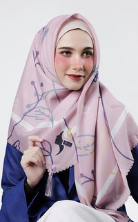 Hijab Motif Pink Ruby