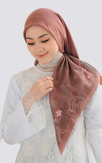 Hijab Motif Nazran Series - Magnolia