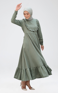 Long Dress Tahira Dress - Green