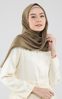 Hijab Polos Diario - Hijab Wanita Plain Scarf Voal Green Series For Hijup 