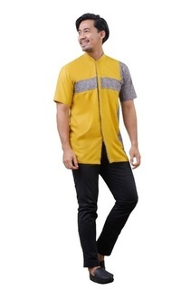 Menswear Koko Couple Naufal Dewasa Mustard & Brown Wood L