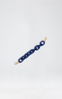 Mask Connector Masker Navy Gold Charm