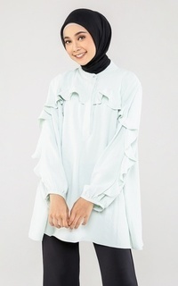 Blouse Anya Ruffle Top - Mint